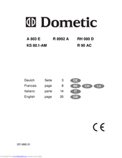 Dometic A 803 E Instruction Book