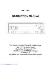 CALIBER MCD265 Instruction Manual