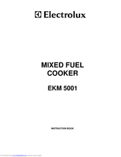 Electrolux EKM 5001 Instruction Book