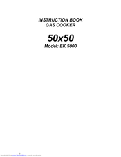 Electrolux EK 5000 Instruction Book