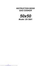 Electrolux EK 5001 Instruction Book