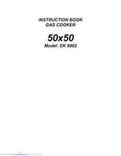 Electrolux EK 5002 Instruction Book