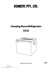 Dometic B533 Operating Instructions Manual
