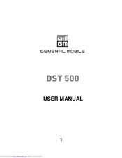 General Mobile DST500 User Manual