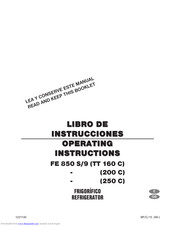 Corbero FE 850 S/9 (TT 160 C) Operating Instructions Manual