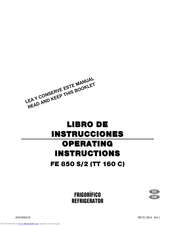 CORBERO FE 850S/2 (TT 160 C) Operating Instructions Manual