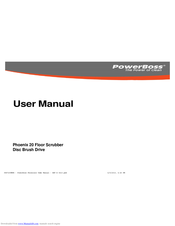 Powerboss Phoenix 20 User Manual