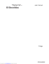 Electrolux ERC34393W User Manual