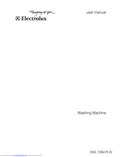 Electrolux EWL 105415 W User Manual