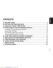 Citizen B876 Instruction Manual