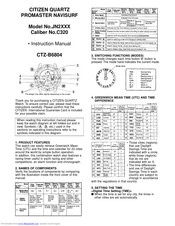 CITIZEN JN2XXX Instruction Manual