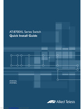 Allied Telesis AT-8748XL Quick Install Manual