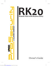 CLARION ProSecurity RK20 Owner's Manual