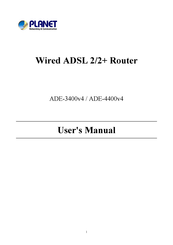 Planet ADE-3400v4 User Manual