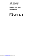 Mitsubishi Electric DX-TL4U User Manual