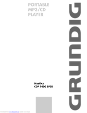 GRUNDIG Mystixx CDP 9400 SPCD User Manual