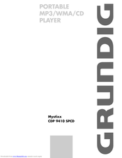 GRUNDIG Mystixx CDP 9410 SPCD User Manual