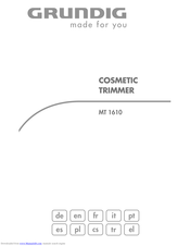 GRUNDIG MT 1610 User Manual
