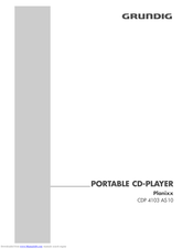 GRUNDIG Planixx CDP 4103 AS10 User Manual