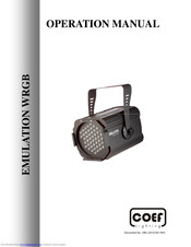 COEF EMULATION WRGB Operation Manual