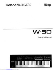 Roland RODGERS Owner's Manual