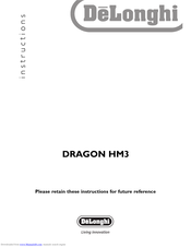 Delonghi DRAGON HM3 Instructions Manual