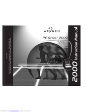 ACUMEN PE SPORT 2000 Instruction Manual