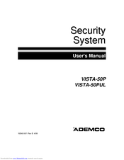ADEMCO VISTA-50P User Manual