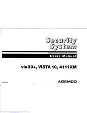 ADEMCO VISTA 10 User Manual