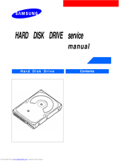 Samsung HARD DISK DRIVE Service Manual