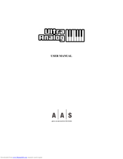 APPLIED ACOUSTICS SYSTEMS ULTRA ANALOG User Manual