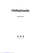 APPLIED ACOUSTICS SYSTEMS STRINGSTUDIO User Manual