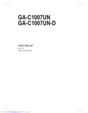 GIGABYTE GA-C1007UN User Manual