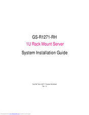GIGABYTE GS-R1271-RH System Installation Manual
