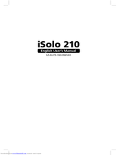 GIGABYTE iSolo 210 User Manual
