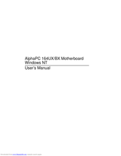 Samsung AlphaPC 164UX User Manual