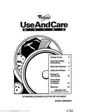 Whirlpool RS600BXY User Manual