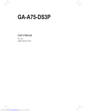 GIGABYTE GA-A75-DS3P User Manual