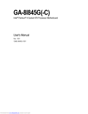 GIGABYTE GA-8I845G-C User Manual