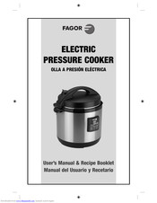 Fagor ELECTRIC PRESSURE COOKER User Manual