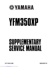 Yamaha WARRIOR YFM350XP Supplementary Service Manual