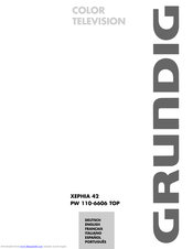 GRUNDIG XEPHIA 42 PW 110-6606 TOP User Manual