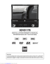Dual XDVD1170 Installation & Owner's Manual