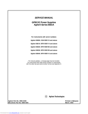 Agilent Technologies 6680A Service Manual