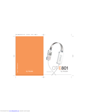 ALCATEL OT-E801 User Manual
