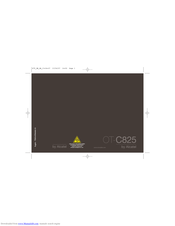 ALCATEL OT-C825 User Manual