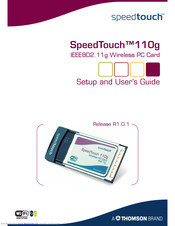 THOMSON SPEEDTOUCH 110G Setup And User Manual