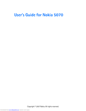 Nokia 5070 - Cell Phone 4.3 MB User Manual