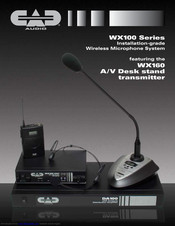 CAD Audio WX155 Installation Manual