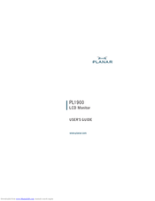 Planar PL1900 User Manual